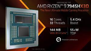 AMD lança Ryzen 9 7945HX3D, o processador gamer revolucionário para notebooks com tecnologia 3D-V-CACHE